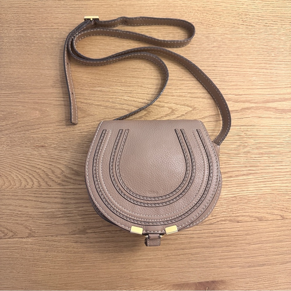 Chloé SMALL MARCIE SADDLE BAG IN SOFT LEATHER